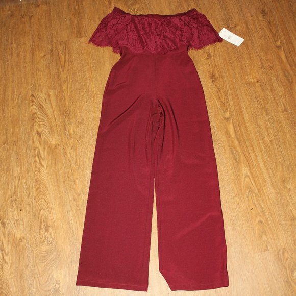 Thea Couture Drop Shoulder/Square Neckline Jumpsuit - New with Tags - Picture 5 of 9